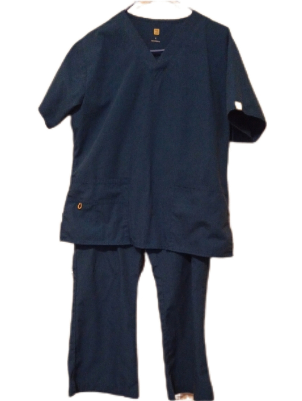 -- Spread Good Cheer! Blue Scrub Set